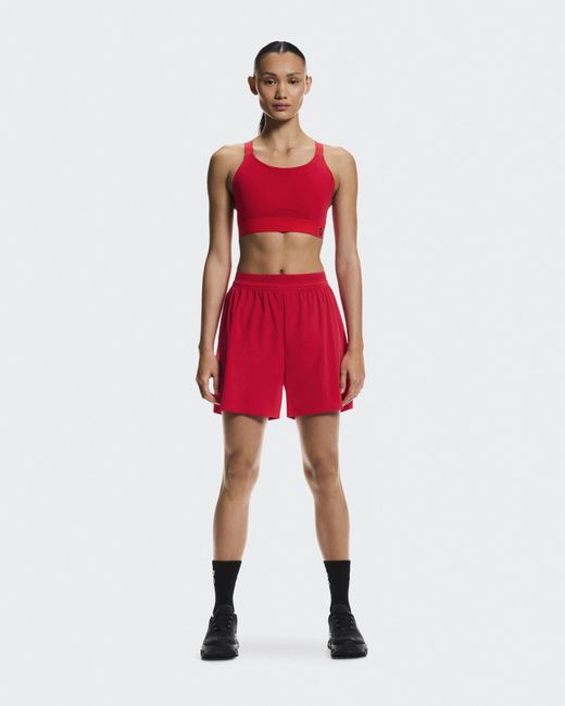 On Shoes Red 5" Performance Shorts