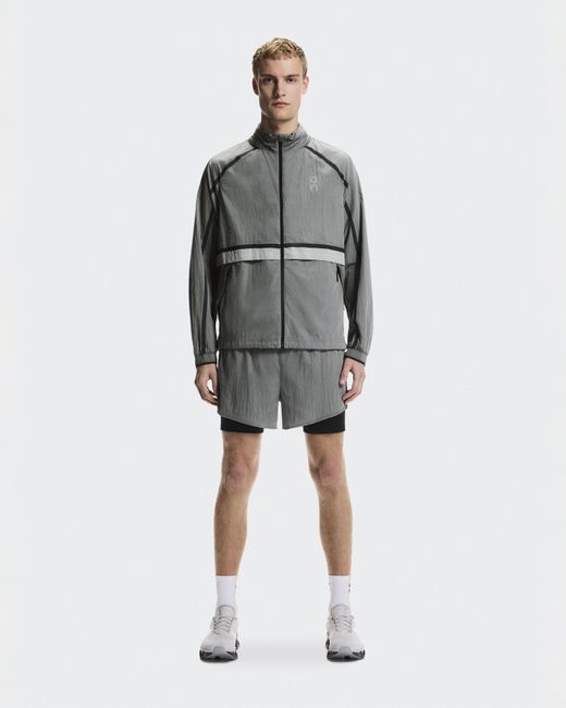 On Shoes Gray Performance Volt Jacket for men