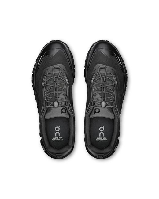 On Shoes Black Cloud 6 Geo Waterproof for men