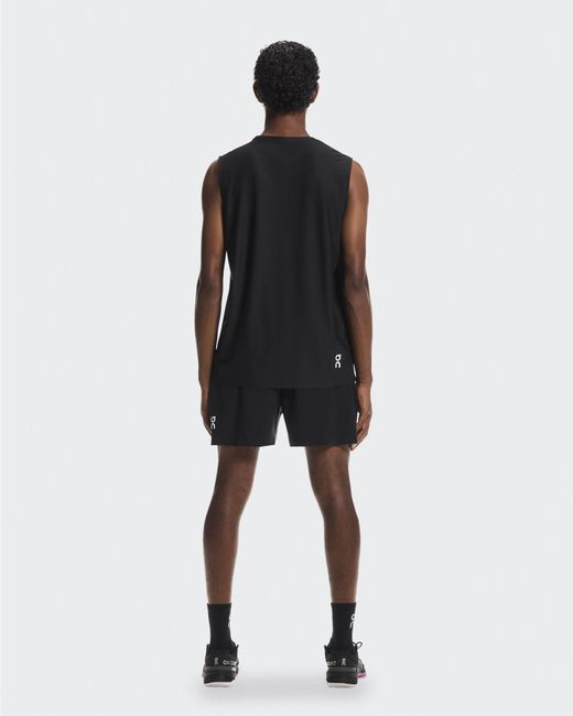 On Shoes Black Court Tank Top for men