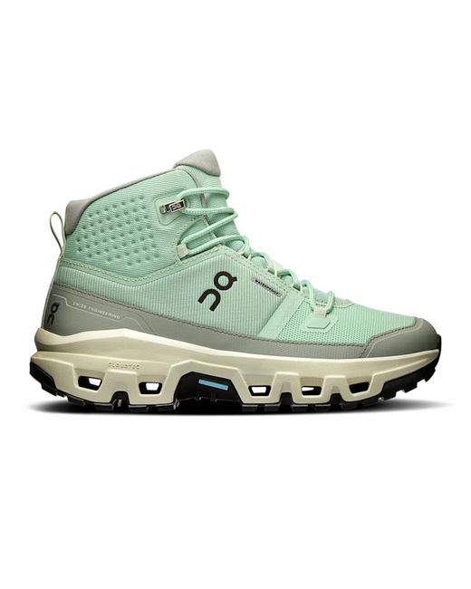 On Shoes Green Cloudrock Mid Waterproof