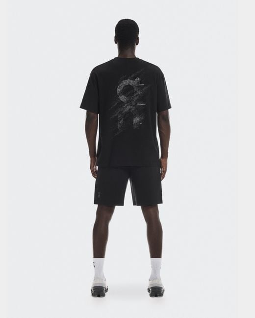 On Shoes Black Focus Tech Shorts for men