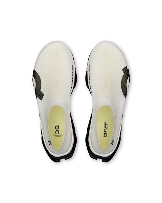 On Shoes White Lightspray Cloudmster 3 Hyper
