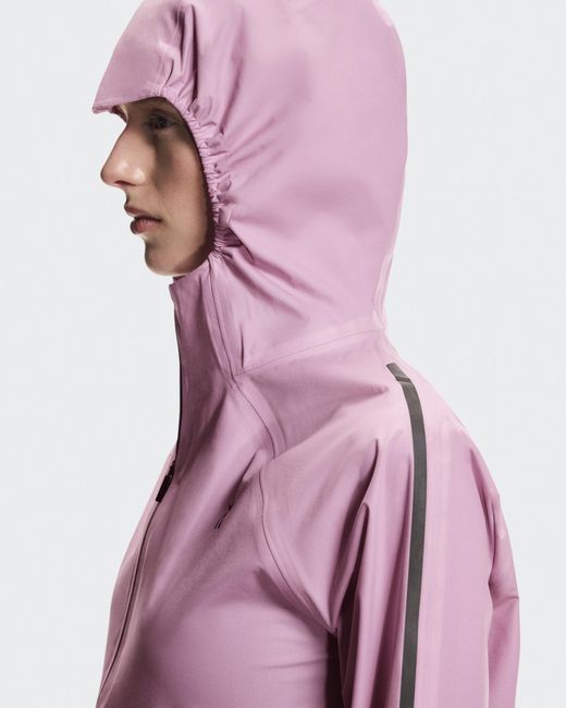 On Shoes Pink Performance Jacket Waterproof
