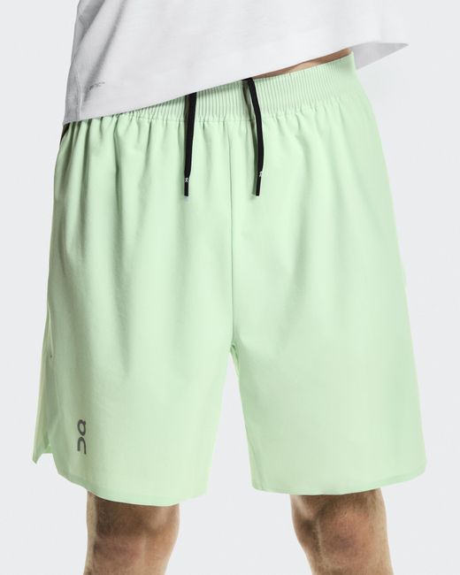 On Shoes Green Train Shorts for men