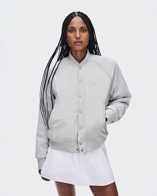 On Shoes White Courtside Bomber