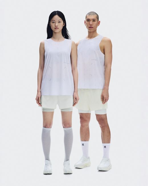 On Shoes White Zero Singlet Paf