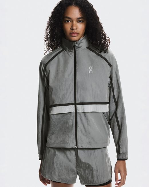 On Shoes Gray Performance Volt Jacket