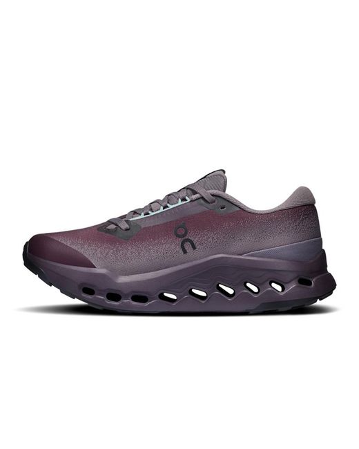 On Shoes Purple Cloudsurfer Trail 2 Waterproof