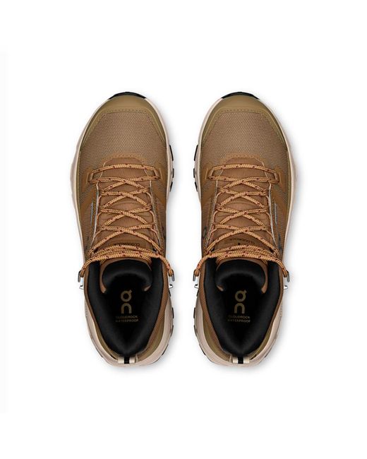 On Shoes Brown Cloudrock Mid Waterproof