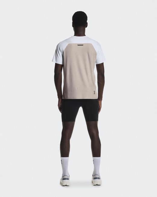 On Shoes White 8" Performance Tights for men