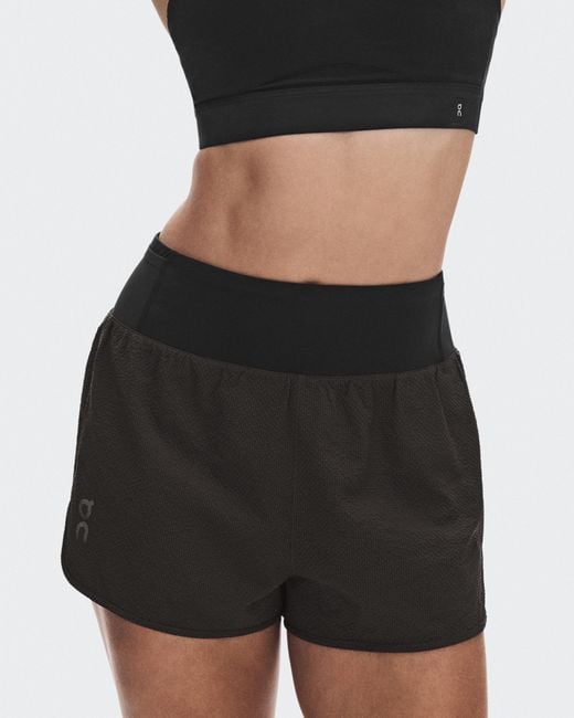 On Shoes White Performance Volt Shorts