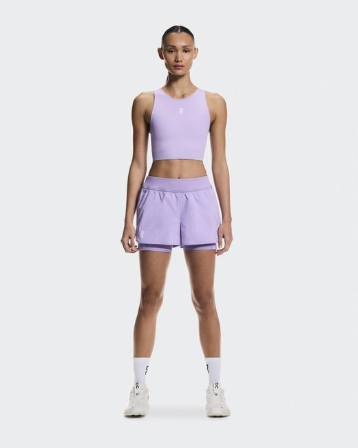 On Shoes Blue Court Crop Top