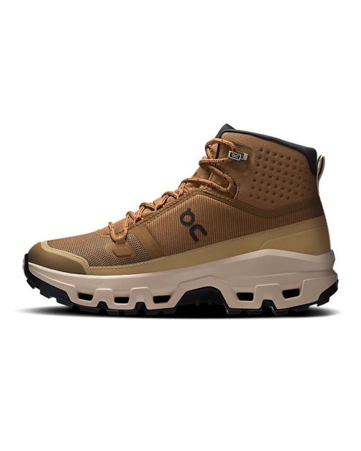 On Shoes Brown Cloudrock Mid Waterproof