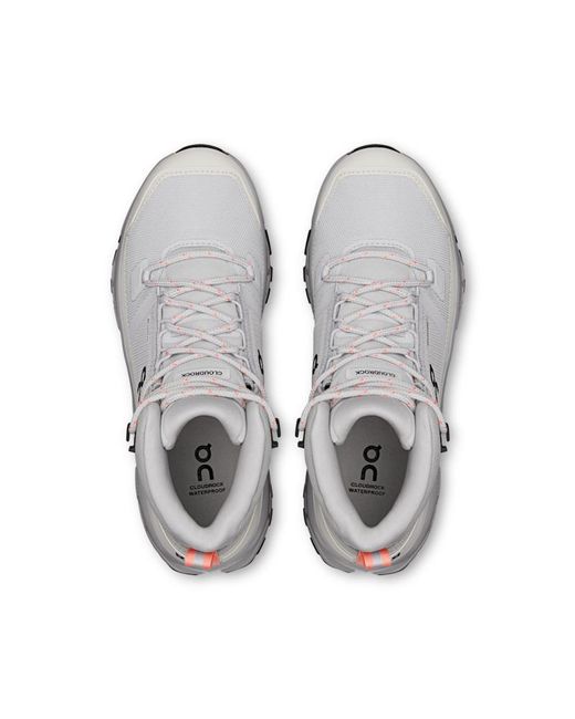 On Shoes Gray Cloudrock Mid Waterproof