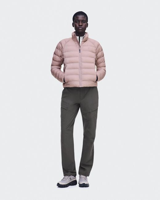 On Shoes Pink Ascent Puffer Jacket