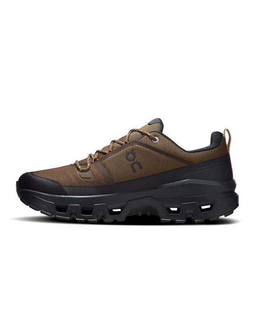 On Shoes Brown Cloudrock Low Waterproof for men