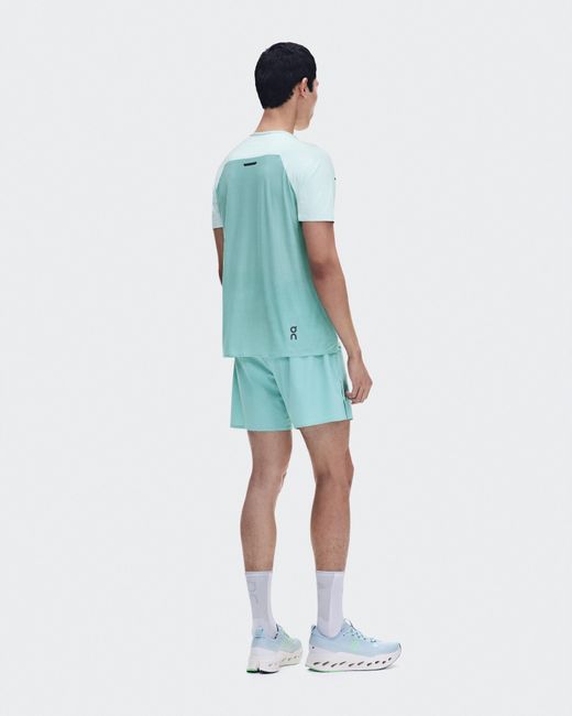 On Shoes Blue 5" Performance Shorts for men