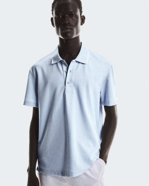 On Shoes Blue Courtside Polo for men