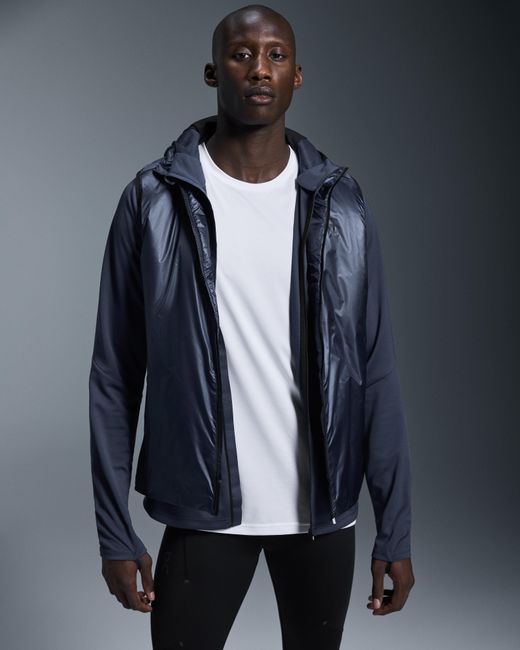 On Shoes Blue Weather Vest for men
