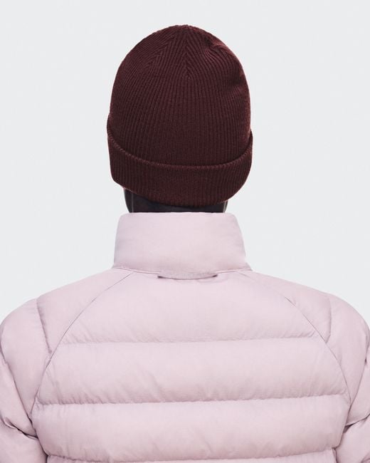 On Shoes Red Merino Beanie