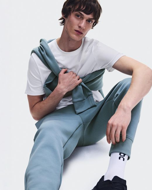 On Shoes Blue Focus Tech Sweatpants for men