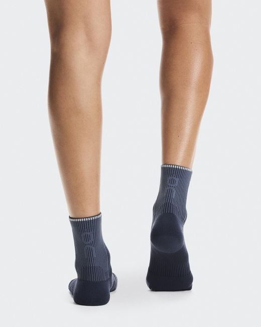 On Shoes Blue Performance Run Sock Mid