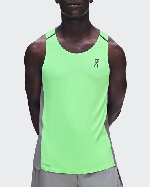 On Shoes Green Performance Tank Top for men
