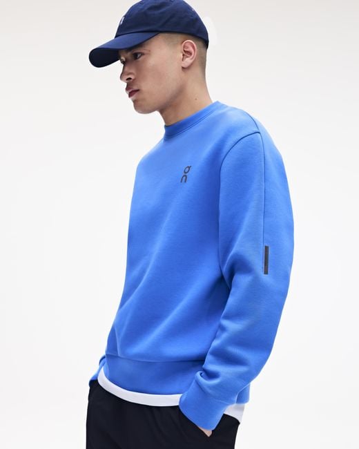 On Shoes Blue Focus Tech Crew for men