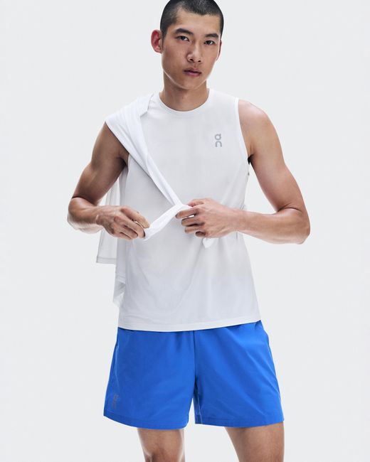On Shoes Blue 5" Core Shorts for men