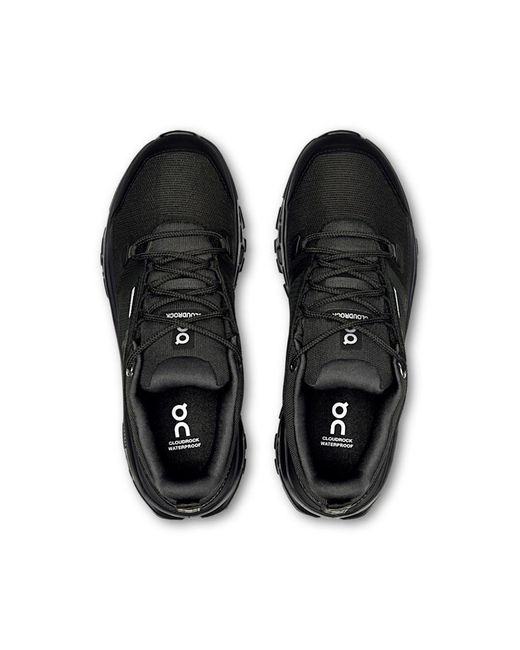 On Shoes Black Cloudrock Low Waterproof