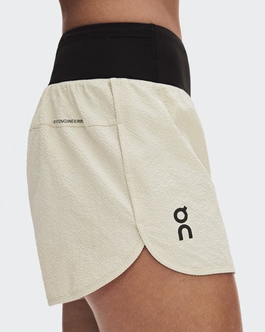 On Shoes White Performance Volt Shorts