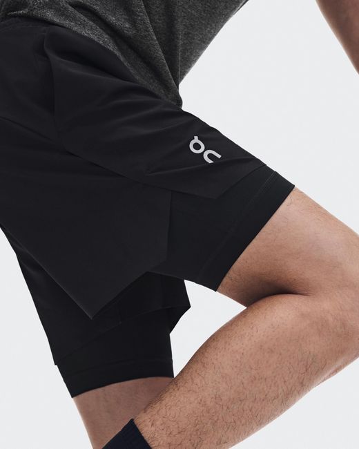 On Shoes White Train 2-In-1 Shorts for men