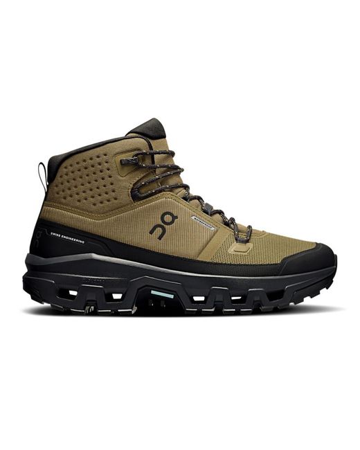 On Shoes Green Cloudrock Mid Waterproof for men