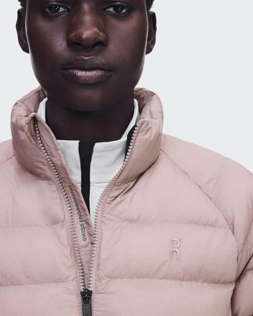 On Shoes Pink Ascent Puffer Jacket