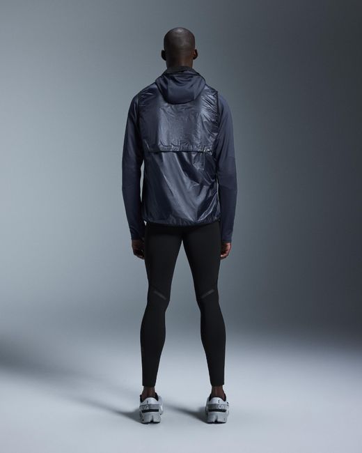 On Shoes Blue Weather Vest for men