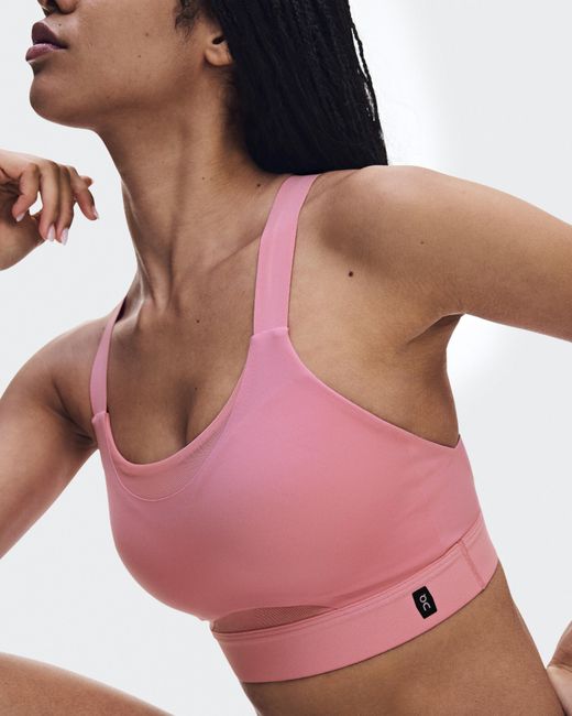 On Shoes Red Performance Bra