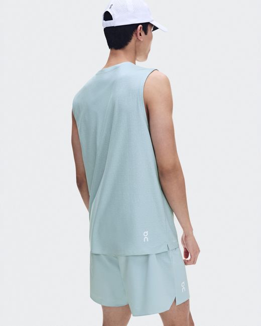 On Shoes Blue Court Tank Top for men