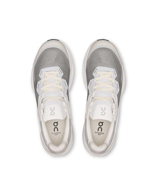 On Shoes White Cloudnova Rift for men