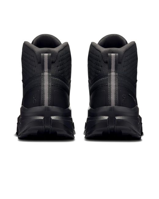 On Shoes Black Cloudrock Mid Waterproof