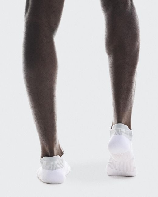 On Shoes White Performance Run Sock Low