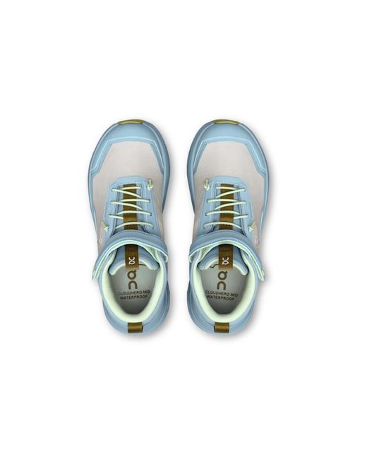 On Shoes Blue Cloudhero Mid Waterproof