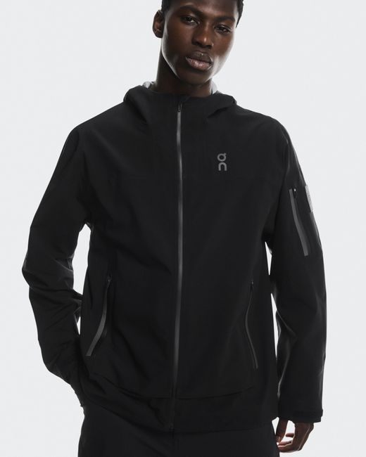 On Shoes Black Trek Jacket for men