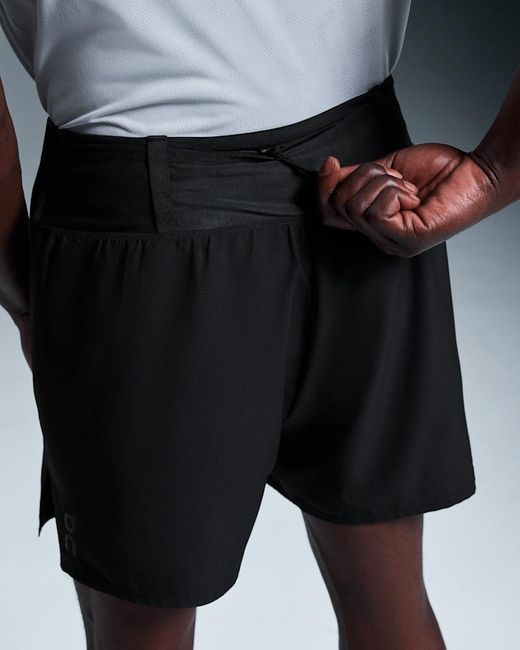 On Shoes Gray Trail Shorts for men