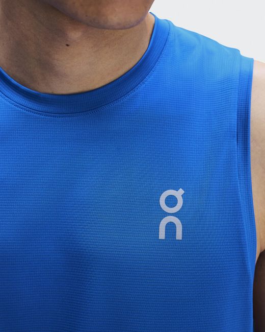 On Shoes Blue Core Tank Top for men