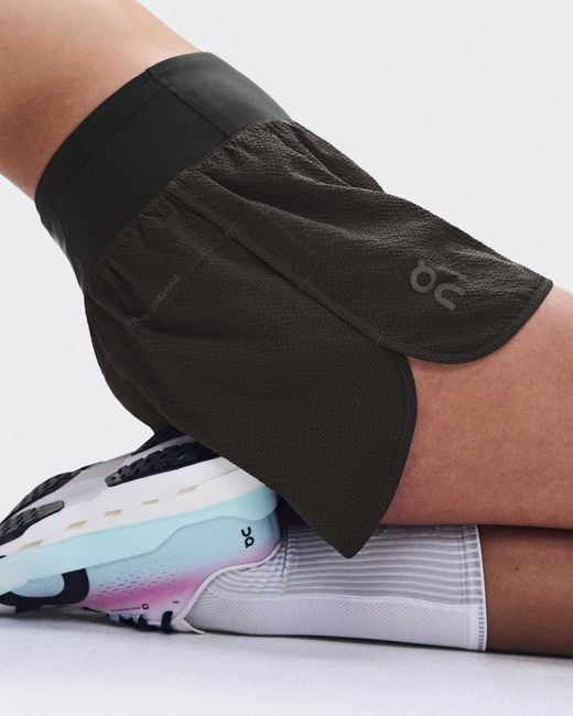 On Shoes White Performance Volt Shorts