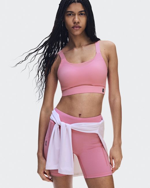 On Shoes Red Performance Bra