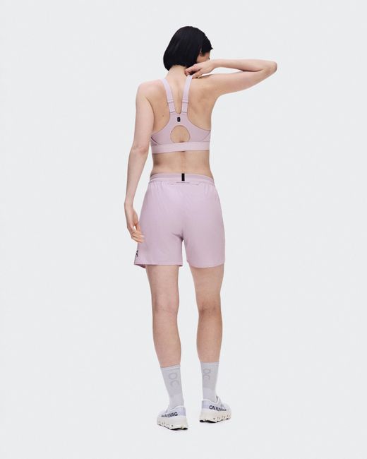 On Shoes White 5" Performance Shorts