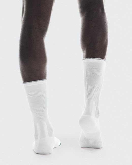 On Shoes White Elite Run Sock High