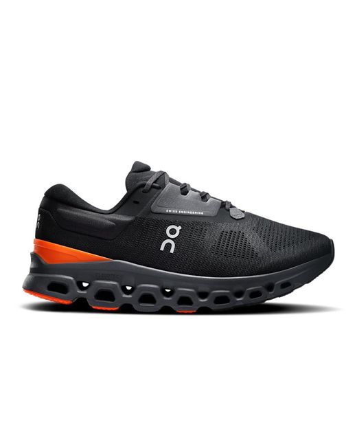 On Shoes Black Cloudstratus 3 for men